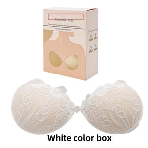 여름용 작은 가슴 볼륨업 섹시 실리콘 접착식 투명 브라 (두꺼운 가슴 패드 포함) 웨딩드레스 스트랩 보조 패드 푸쉬업 패드 - Product Image 4