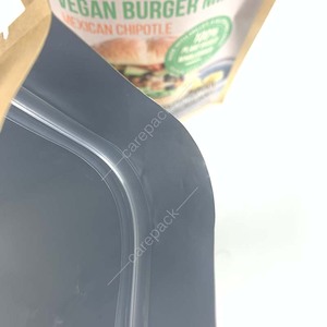 Stampa personalizzata Stand Up Pouch Nut Snack frutta secca <span class=keywords><strong>carta</strong></span> marrone confezione Kraft bustina con cerniera - Product Image 4