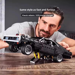 Juego de Bloques de Construcción de Autos Deportivos Americanos de Plástico, 800 Piezas, para Ensamblar, para Mayores de 14 Años - Product Image 2