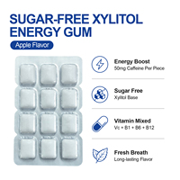 Chewing-gum ENERGY GUM CUSTOM 60g avec Xylitol 1 par jour
