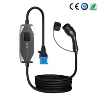 Vente flash - Station de recharge portable pour voiture IP65 - Câble de recharge pour voiture 3,5 kW 7 kW - Adaptateurs de prise multiples - État neuf - Chargeur EV de type 2