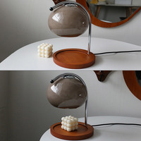 Lampe d'aromathérapie en verre à fusion de cire moderne et simple à brancher, protection du sommeil, lumière nocturne LED, alimentée en courant continu pour la décoration et l'ambiance