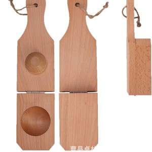 Presse à bananes en bois transfrontalière, outil de cuisine pliable pour la pâtisserie et la préparation de desserts, presse à crêpes en bois. - Product Image 5