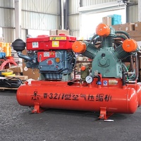 Kaishan kompresor udara tugas berat mesin Diesel Piston kompresor udara untuk pertambangan penjualan terbaik merek 20hp 15kw pendingin udara portabel