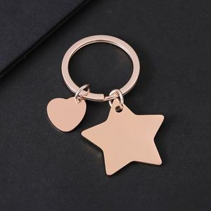 Vente directe de porte-clés personnalisés en acier inoxydable avec petit cœur en relief - Product Image 4