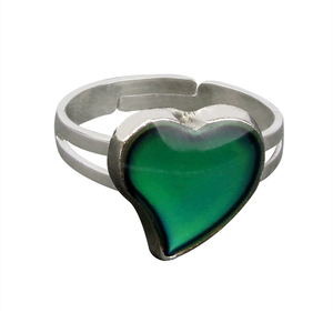 Phụ nữ Nhẫn Trang Sức Hình Trái Tim Thay Đổi Màu Sắc Biểu Tượng Tùy Chỉnh Chiếc Nhẫn Tâm Trạng - Product Image 3