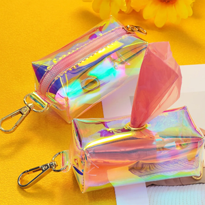 Bolsa de basura para caca de perro y cachorro al aire libre, soporte láser de PVC, dispensador portátil de bolsas para caca de perro, suministros de limpieza para mascotas - Product Image 1