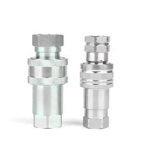 Raccord rapide hydraulique à face plate conforme à la norme ISO16028, anti-fuite, pour système hydraulique d'excavatrice et de tracteur - Product Image 2