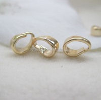 Boucles de bijouterie Bague fermoir suspendu Chinois 24K Triple fermoirs plaqué or Pendentif crochet plaqué or