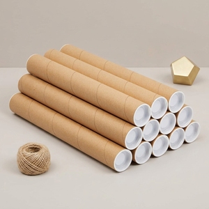 Tubo de papel largo de 52 x 2 x 410 mm, impresión personalizada, caja cilíndrica ecológica para incienso, proveedor al por mayor. - Product Image 1