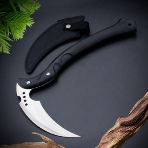 Guadaña de jardín recta de acero inoxidable con acabado de óxido negro, para agricultura, con mango de plástico y espesor de 1.5mm - Product Image 5