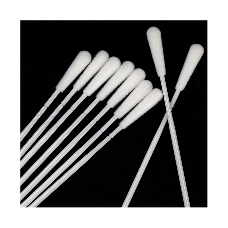 Long Or Nylon Nasal Flocking Throat Sampling Medical Virus Flocked Swab