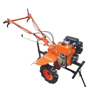 Chinese Power Tiller Diesel Engine 2WD Mini Tiller Digging Trench Chain Trencher Weeding Machine Cultivators Small Tractors