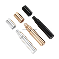 Vente en gros de petits flacons d'atomiseur d'échantillon de 10ml de flacons de parfum en verre et aluminium avec pulvérisateur de brouillard d'étanchéité à baïonnette pour emballage cosmétique