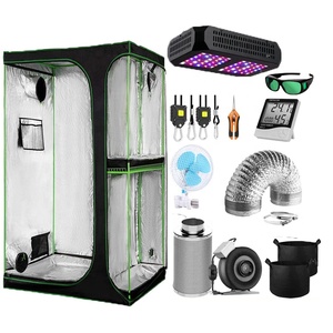 Tisp-tente de croissance 2 en 1, Kit complet avec lampe de croissance Led ou HPS MH - Product Image 1