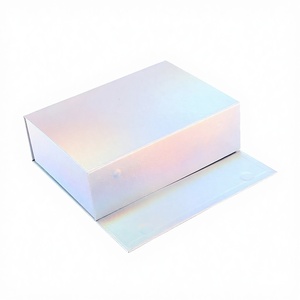 Boîtes rigides personnalisées en carton recyclable, 2 pièces, blanches, A5, fermeture magnétique profonde, gaufrées, pour ceintures, accessoires de mode industriels - Product Image 2