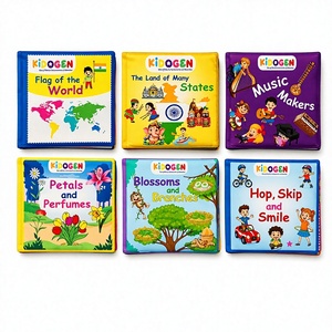 KIDOGEN Cloth <b>Books</b> Set for Kids Ages 2-4 & 5-7 Years Soft Touch Learning <b>Educational</b> Toys with Colorful Cartoon Designs - Product Image 1