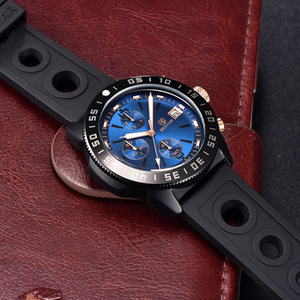 Reloj Benyar para hombre, cronógrafo de cuarzo, correa de acero inoxidable, resistente al agua hasta 50 m, pantalla analógica BY-5198 - Product Image 4