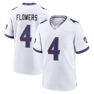 Jersey Baltimore Putih 2026 Kustom, Kaos Sepak Bola Amerika Jahitan Bordir, Seragam Pemuda, Pakaian Olahraga dengan Logo - Product Image 3