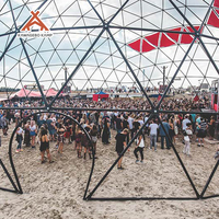 Dôme géodésique de 40 m pour exposition, tente igloo, glamping de luxe, tente de salon professionnel pour événements, mariages et fêtes - Kawagebo Kamp (KK)