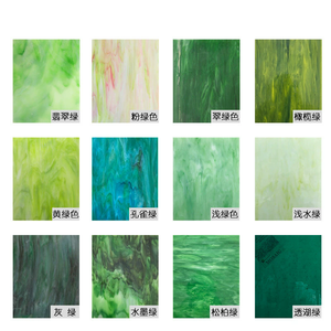Hojas de vidrieras Azulejos de mosaico iridiscentes para manualidades Kit de vidrio de arte Suministros de vidrieras 15*20cm - Product Image 4
