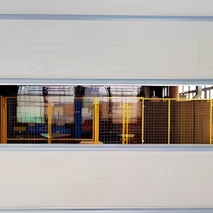 <span class=keywords><strong>Porte</strong></span> à enroulement en PVC isolée motorisée à grande vitesse, sur mesure pour usine, pour entrepôt industriel, hermétique, vente en gros - Product Image 1