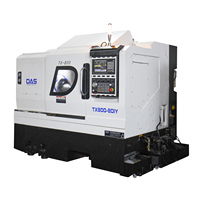 Torno CNC de cama inclinada de doble husillo de 4 ejes DAS 220V multifuncional con torreta de potencia de eje Y para accesorios de reloj de barco de coche