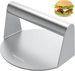 OEM rekabetçi fiyat doldurulmuş ızgara için Hamburger presi basın, pişirme, ahşap saplı Burger et presi, ızgara aksesuarları