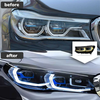 Nouveau phare LED YM 12V 70W 6000K Golden Eye pour BMW Série 7 G11/G12 2016-2018 – Kit de modernisation Plug & Play haute qualité 6000 lm