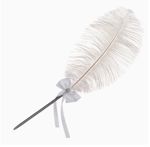 Stylo à bille créatif en forme de plume, stylo à bille en métal de luxe, stylo de signature pour mariage, papeterie promotionnelle personnalisée, cadeau - Product Image 2
