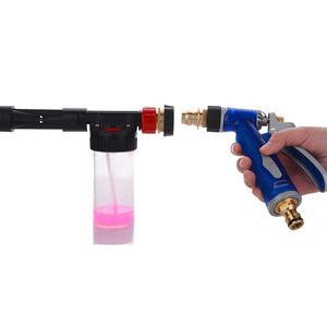 Pistolet à mousse pour lavage auto, débit réglable, poignée en alliage plastique, pression 8 kg, connecteur en cuivre pour lavage de voiture - Product Image 2