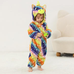 Michley usine enfants ensemble de vêtements à capuche tenues d'hiver dessin animé combinaisons OEM bébé barboteuse <span class=keywords><strong>Costume</strong></span> garçons conception inspirée des animaux - Product Image 3