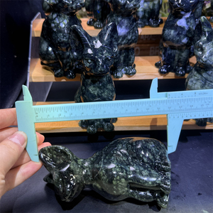 Wholesale Natural Healing <strong>Stone</strong> Crystals White <strong>Jade</strong> Xiuyan <strong>Jade</strong> Hairless Cat for Decoration - Product Image 4