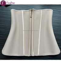 Ceinture de maintien respirante pour femme avec fermeture éclair et crochet pour le contrôle du ventre, corset de mise en forme