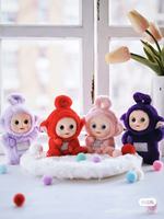 Officiel et authentique pour MART Teletubbies Série Vibrancy Figurines en PVC colorées en peluche, boîte mystère de 8 pièces, poupées super mignonnes, cadeau