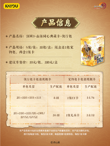 Paquete de 36 Cajas de Cartas Coleccionables Kayou JX3 <span class=keywords><strong>Online</strong></span> - Unity of Hearts - Paquete de Caballeros - <span class=keywords><strong>Serie</strong></span> 3 para Regalo - Product Image 6