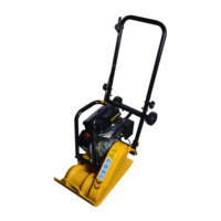 Compacteur à moteur et roulement NEAT C50 avec une puissance de 2,5 CV, faible entretien, 49 kg, profondeur de 20 cm pour le pavage et le compactage des briques