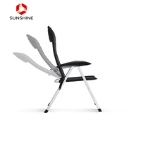 Chaise de Camping pliable en aluminium, 7 Positions réglables, chaise de caravane de luxe personnalisée