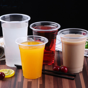 Vasos de Plástico PP Transparentes con Logotipo Personalizado, de 500 ml y 700 ml, para Bebidas Frías, Café, Té de Burbujas, Leche, Jugo - Product Image 1