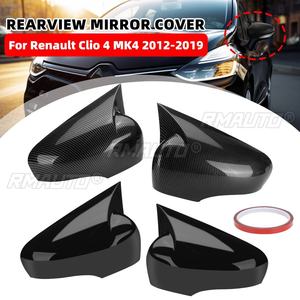 Cubiertas para Espejos Retrovisores Laterales, Carcasas para Espejos Retrovisores, Color Negro Brillante, para Renault Clio 4 MK4 2012-2019, Accesorios para Automóviles - Product Image 1
