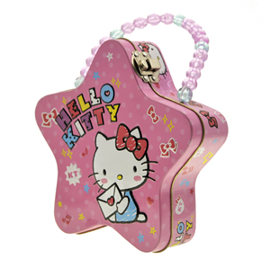 Boîte en métal personnalisée OEM avec poignée en chaîne de perles colorées, boîte en métal, sac en métal pour filles - Product Image 4