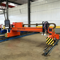 Machine de découpe plasma et à flamme CNC sur portique, sur mesure, robuste, pour une découpe et un étranglement efficaces de tôles métalliques grand format