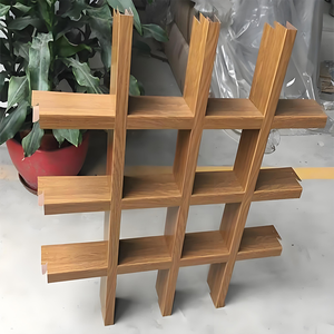 Hiện đại mở di động kim loại nhôm lưới tản nhiệt hạt gỗ loại trần nhôm lưới treo trần gạch - Product Image 2