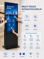 Hot Sale Indoor Floor Standing LCD Advertising Display Digital Signage With Touch Screen 4K Resolution Vertical Display