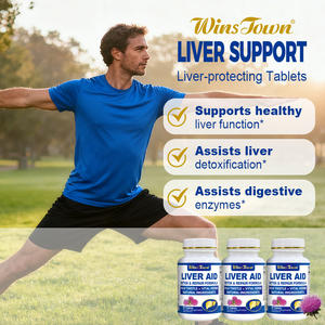 Tabletas Wins Town Liver Aid, Suplemento Natural Premium para la Salud del Hígado, Apoyo para la Desintoxicación del Hígado, Suplementos Diarios Suaves para la Salud - Product Image 5