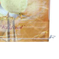 Sac tissé en PP blanc personnalisé sac pour l'alimentation animale engrais farine de riz Raschel sac tissé en PP polytissé avec impression offset