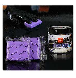 Atacado North Wolf Detailing Kit 3 Peças em Contêiner Combo Embalagem Car Wash Lama <span class=keywords><strong>Auto</strong></span> Limpeza Clay Bar 50g Conjunto - Product Image 6