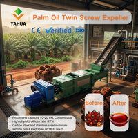 Presse à huile à double vis à haut rendement et faible teneur en huile résiduelle pour l'extraction d'huile de palme et double vis | Presse à huile rouge