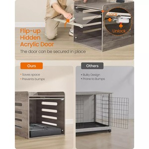 Tavolino Traspirante Moderno in Legno per Animali Domestici con Presa di Corrente Integrata e Porta USB, per Cani e Gatti, Utilizzabile in Tutte le Stagioni - Vendita all'Ingrosso Diretta dalla Fabbrica - Product Image 5