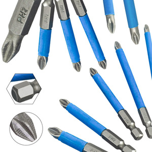 <b>Phillips</b> <b>Screwdriver</b> Bits 6 Mm 1/4 Inch Magnetic Steel For Electric Pneumatic Tools - Product Image 3